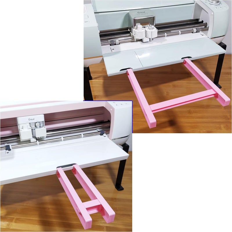 onten Extension Tray Compatible with Cricut Maker 4 / Maker3 / Maker and Explore Air 4 / Air3 / Air2 / Air,Cutting Mat Extender Support for Maker and Explore Air Series (Pink) - Image 1